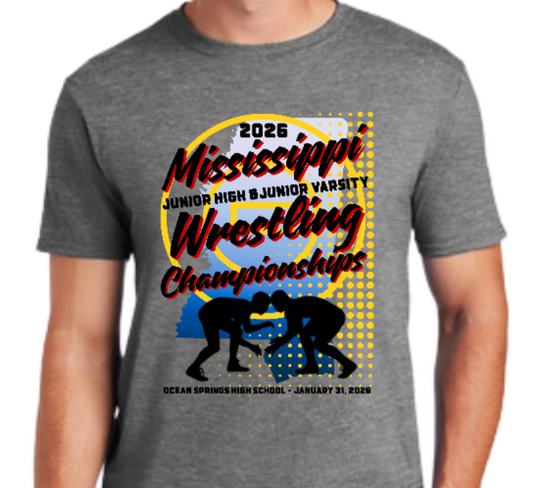 2026 Mississippi JH & JV Wrestling Championship Tournament Shirt